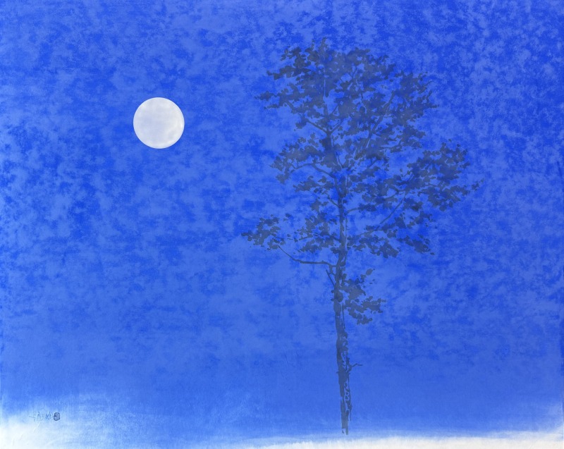 애정하다, 80X100cm, 종이에 수묵과 채색, 2025.jpg