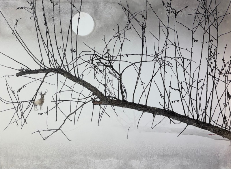 You and me, 97X130cm, 종이에 수묵과 채색, 2025.jpg