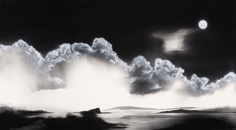 내 안의 너, 110x200cm, 천에 수묵, 2025.jpg