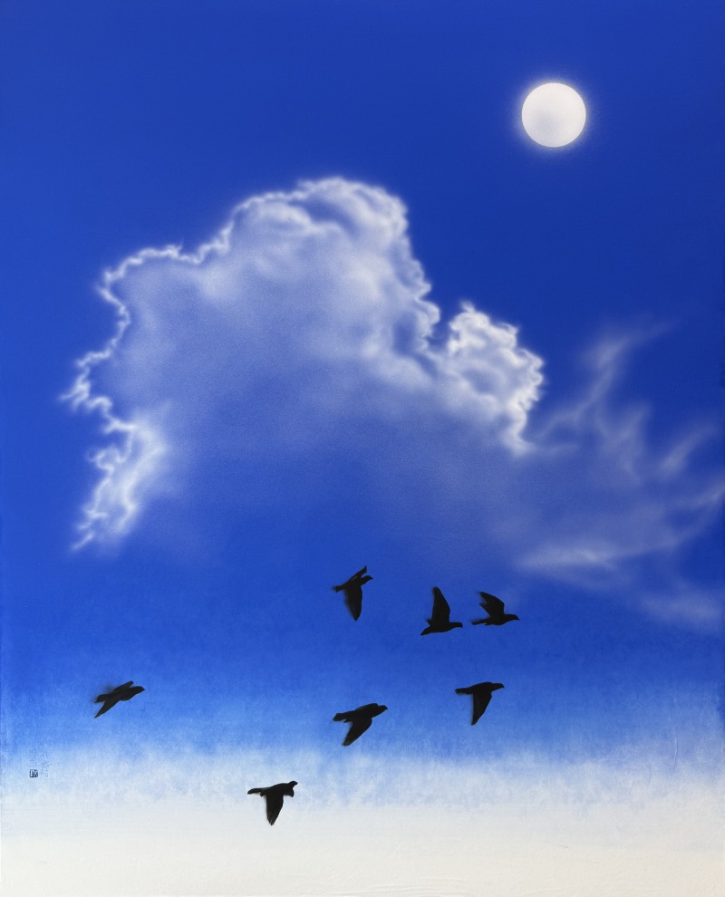 당신의 나라, 100X80cm, 종이에 수묵과 채색, 2025.jpg