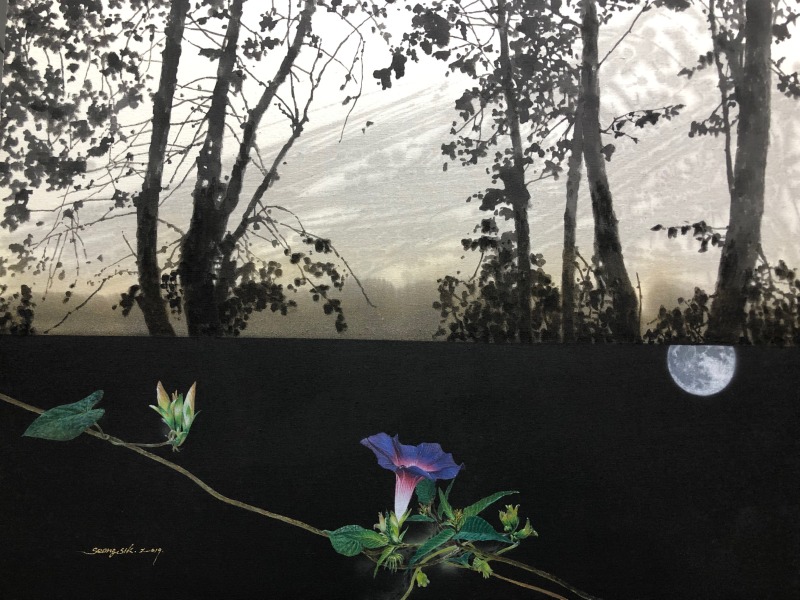 깊은, 91X117cm, 천에 수묵과 채색.jpg