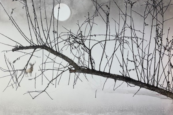 You and me, 97X130cm, 종이에 수묵과 채색, 2025.jpg