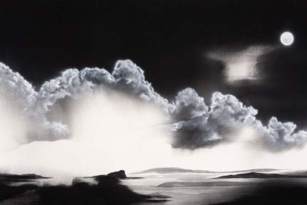 내 안의 너, 110x200cm, 천에 수묵, 2025.jpg